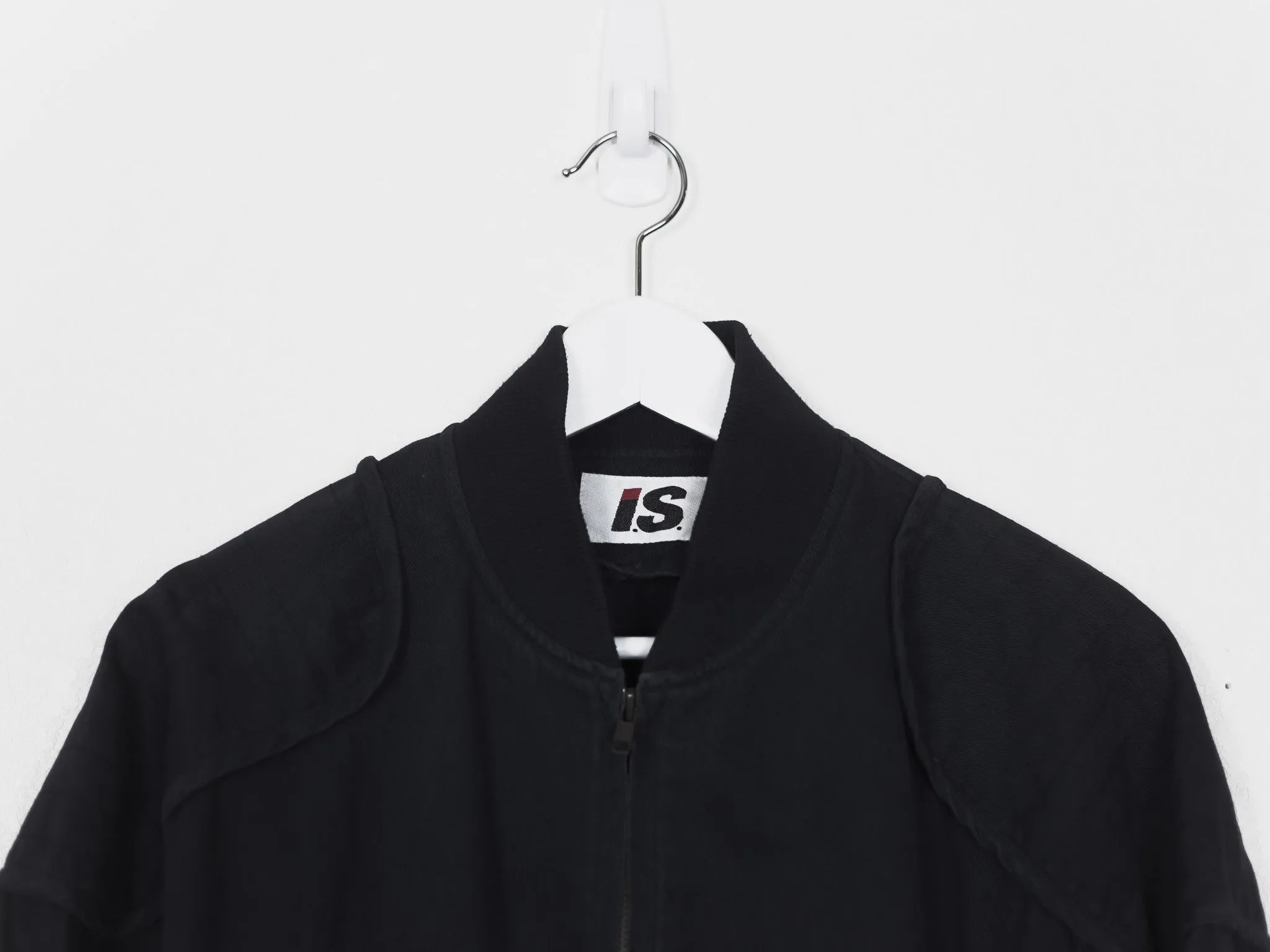 Issey Miyake Issey Sport Padded Shoulder MA-1 can be rewritten as Issey Miyake Issey Sport Padded Shoulder Bomber Jacket for bet