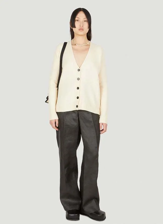 Jil Sander Casual Wool Cardigans with Long Sleeves