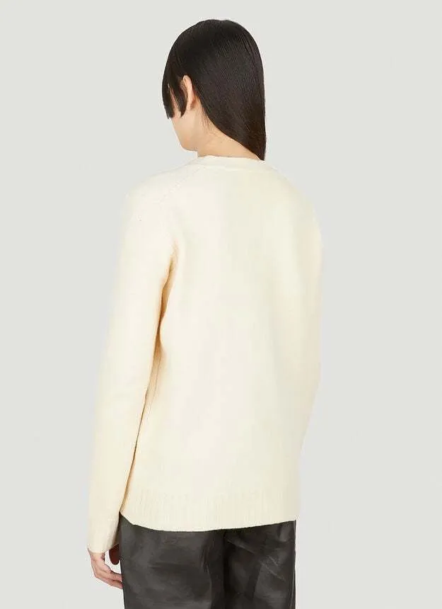 Jil Sander Casual Wool Cardigans with Long Sleeves