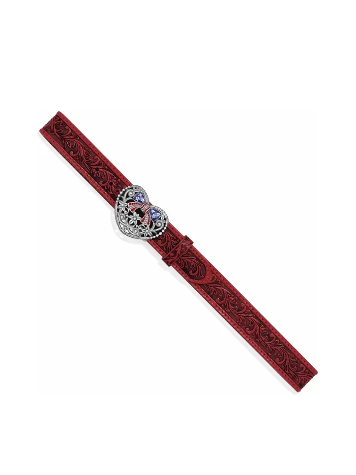 Justin 21337 Women's Red Heartland Belt