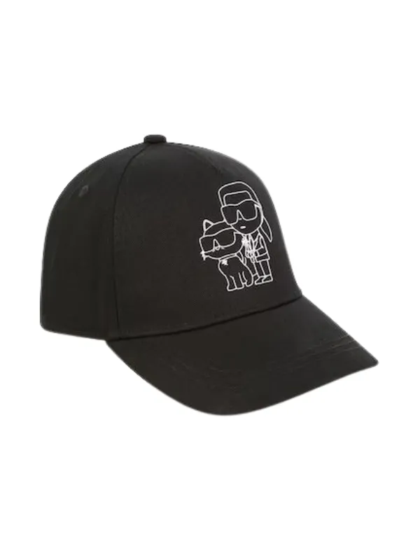 Karl Lagerfeld Black Logo Cap