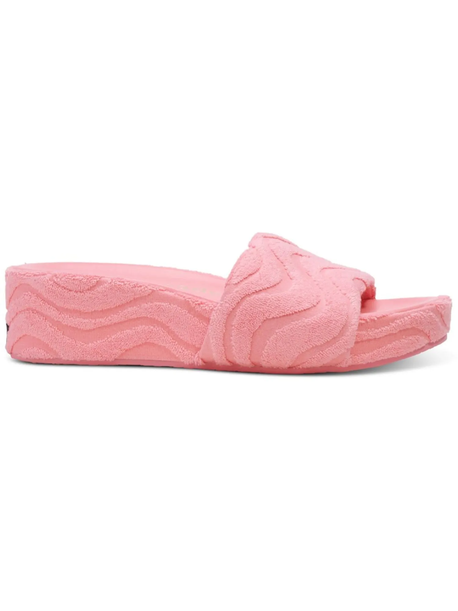 Kate Spade Pink Terry Cloth Platform Slide Sandals