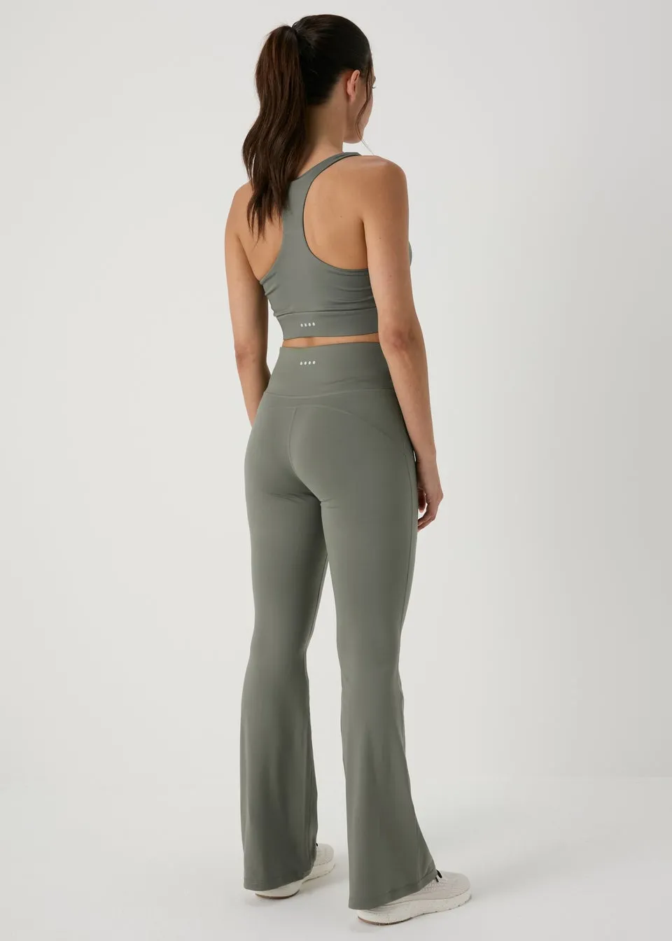 Khaki Flare Leggings