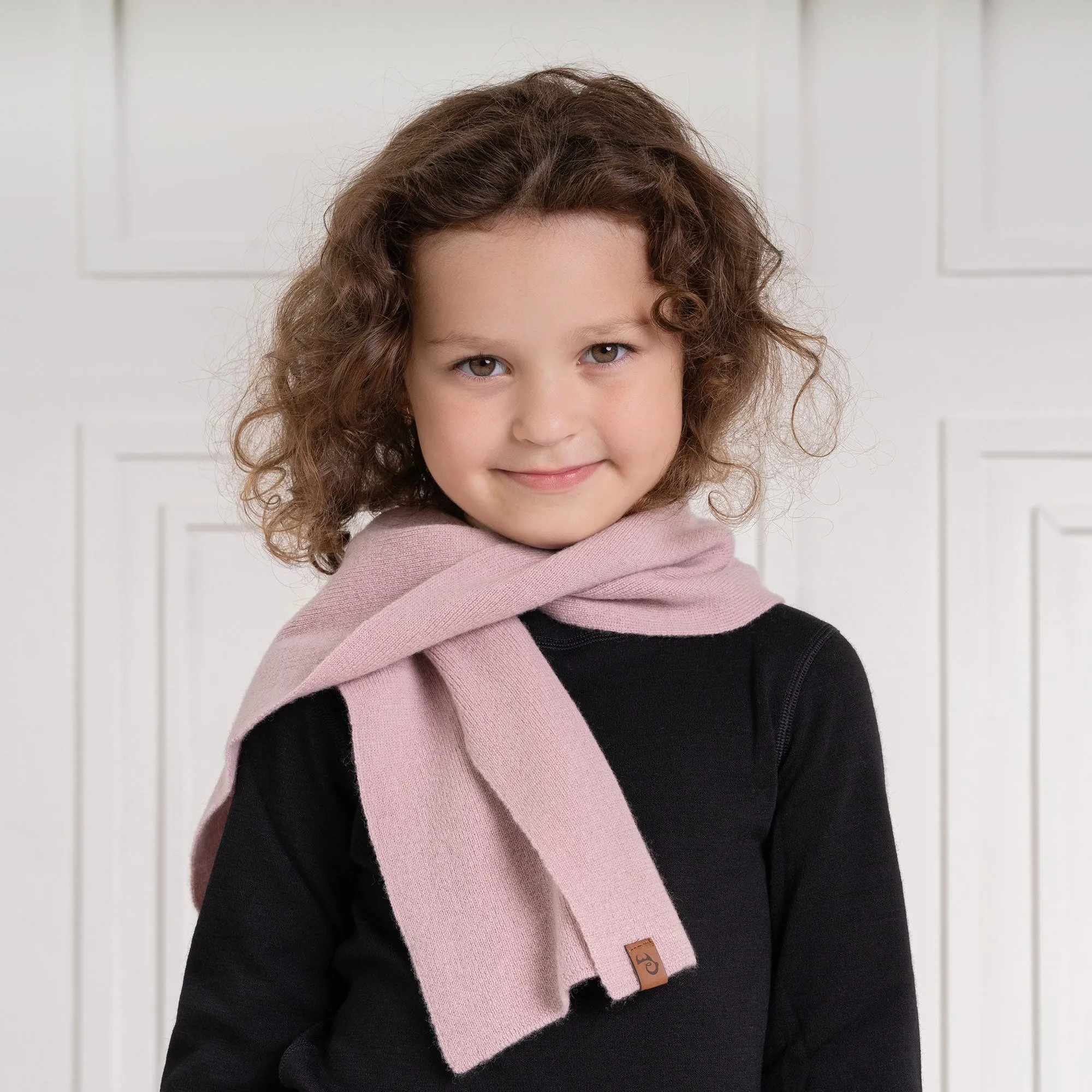 Cashmere Blend Kids' Knit Scarf