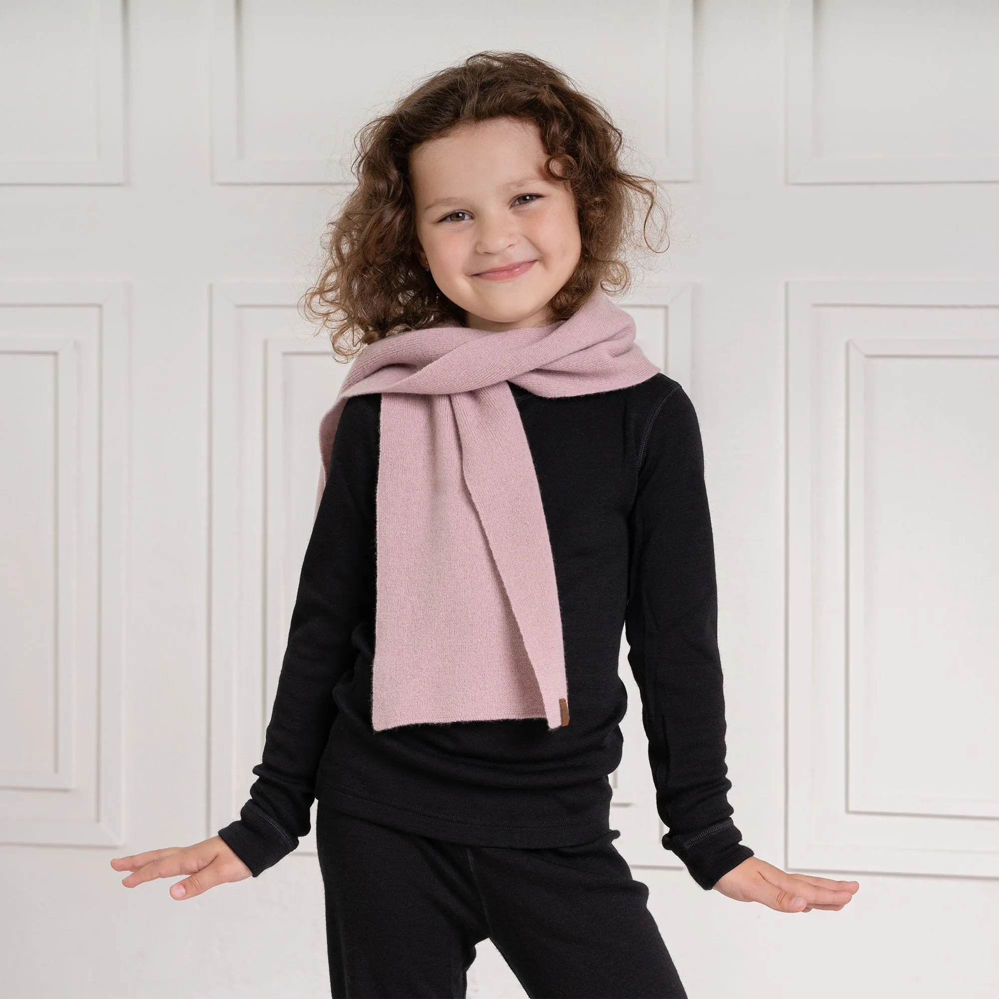 Cashmere Blend Kids' Knit Scarf