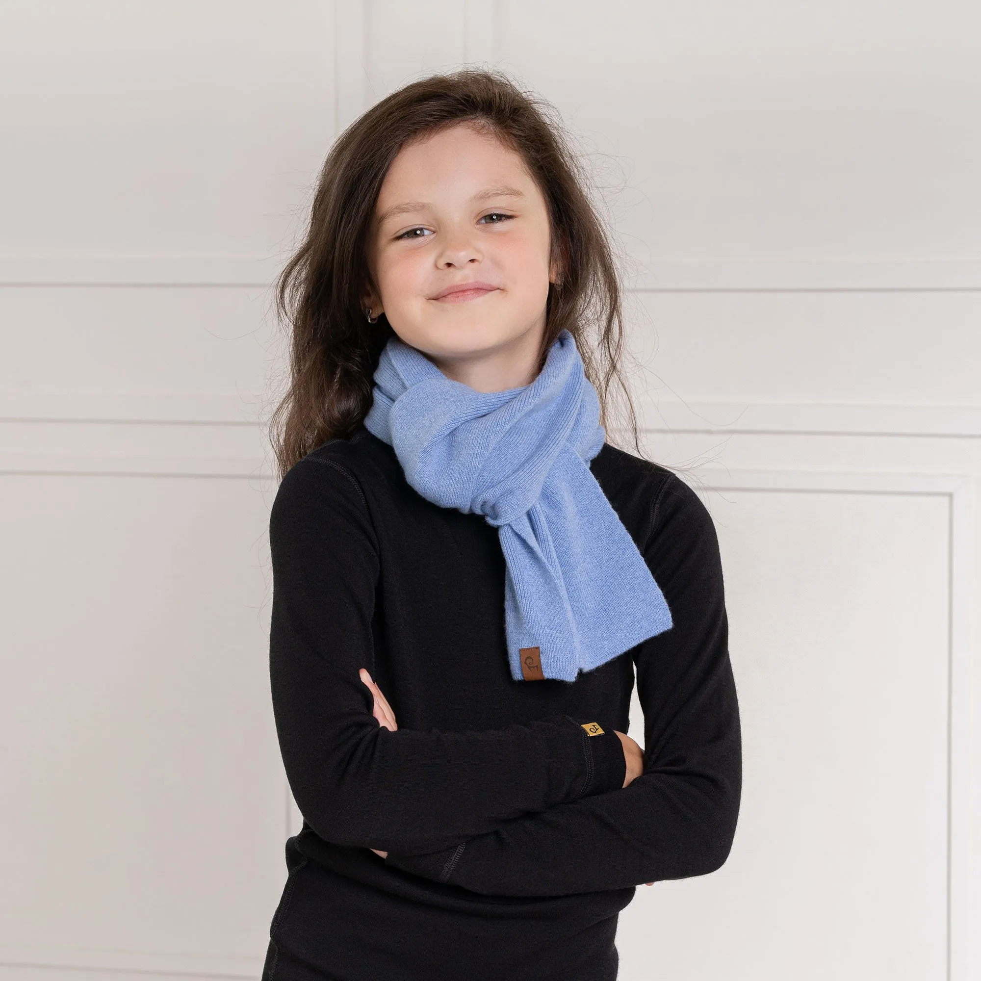 Cashmere Blend Kids' Knit Scarf