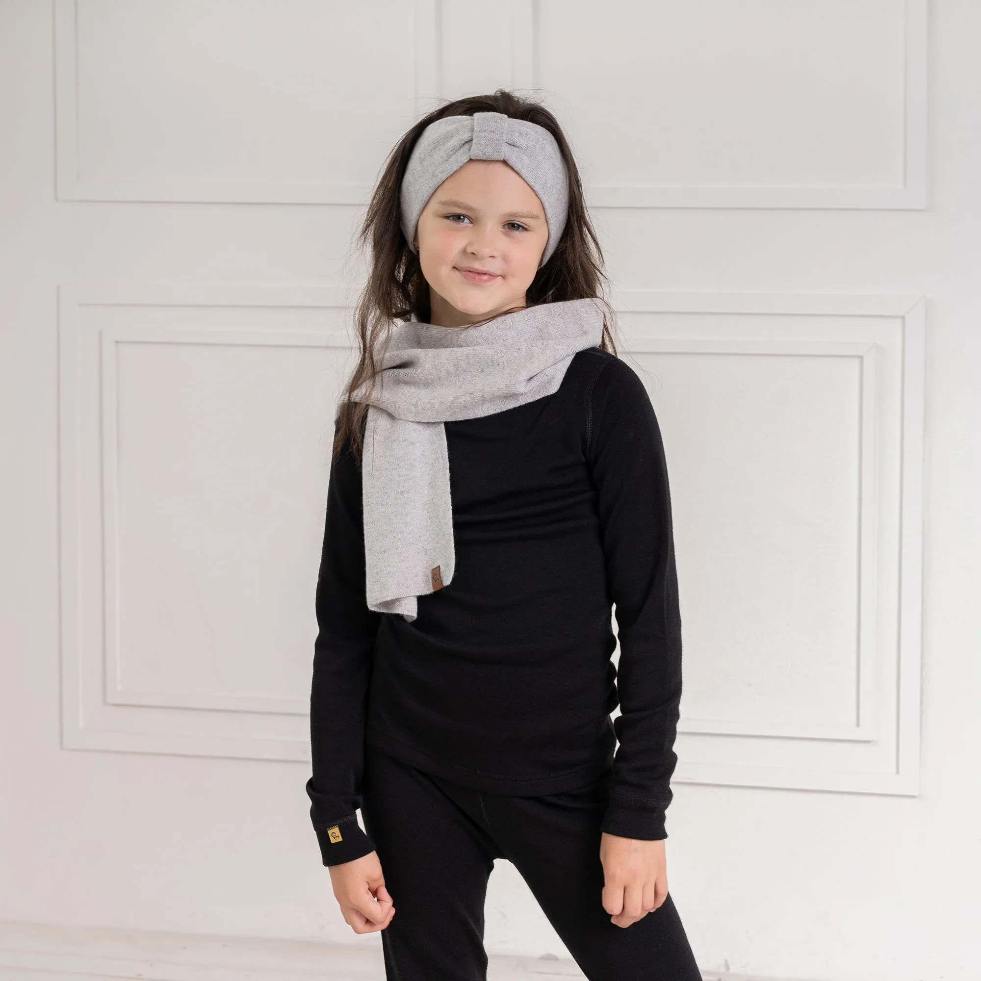 Cashmere Blend Kids' Knit Scarf