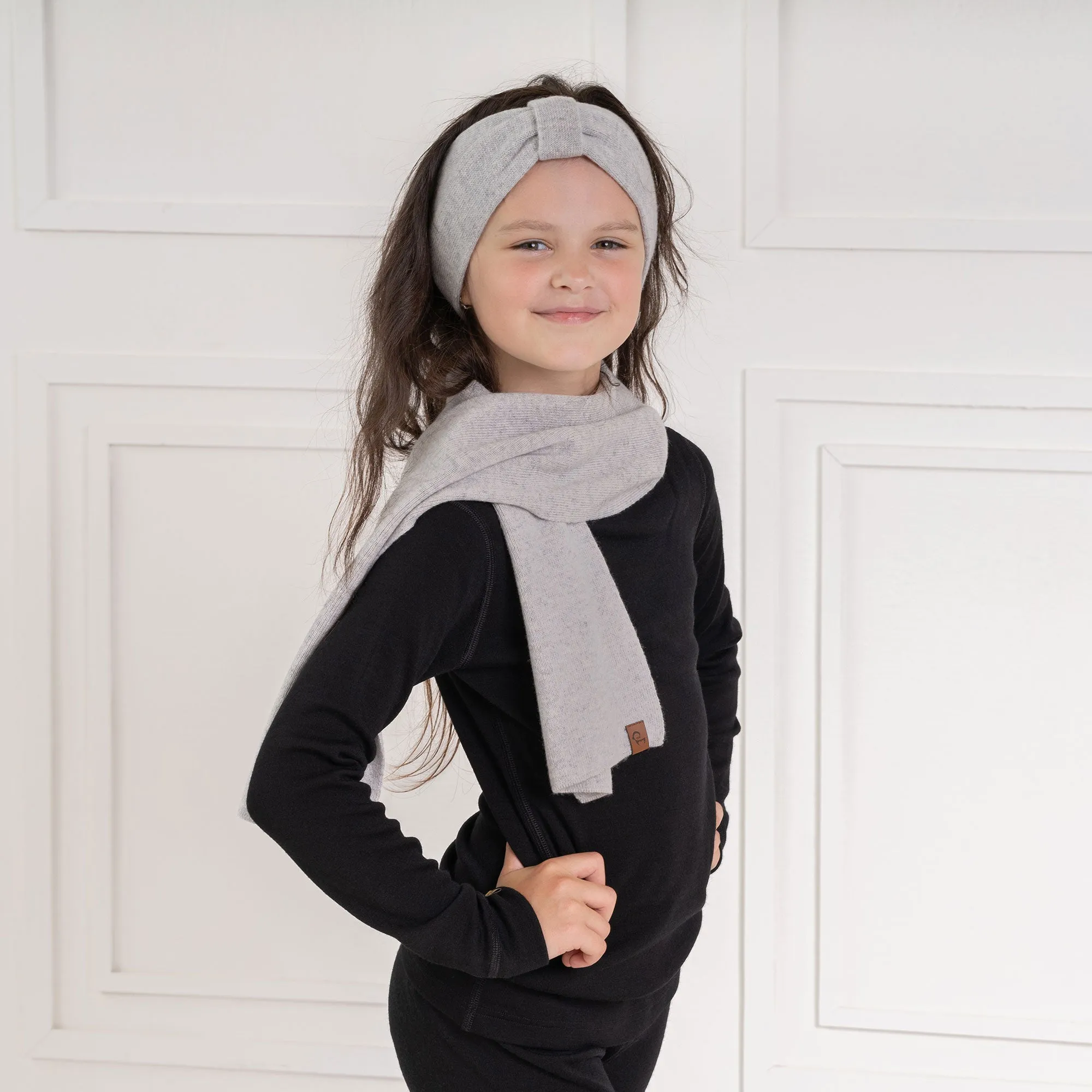 Cashmere Blend Kids' Knit Scarf