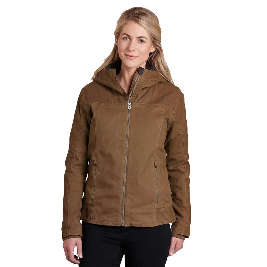 Dark Khaki Full Zip Lined Jacket - The Law Hoody by Kuhl Women's