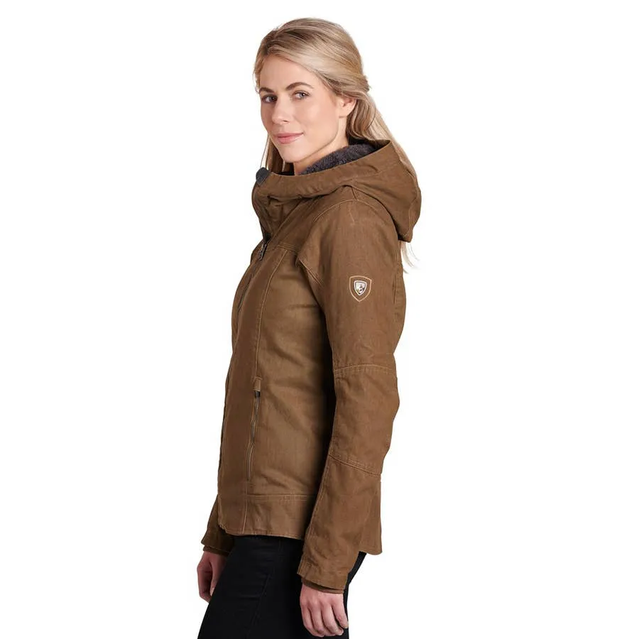 Dark Khaki Full Zip Lined Jacket - The Law Hoody by Kuhl Women's