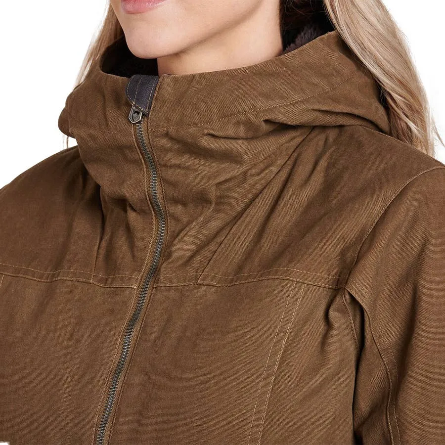 Dark Khaki Full Zip Lined Jacket - The Law Hoody by Kuhl Women's