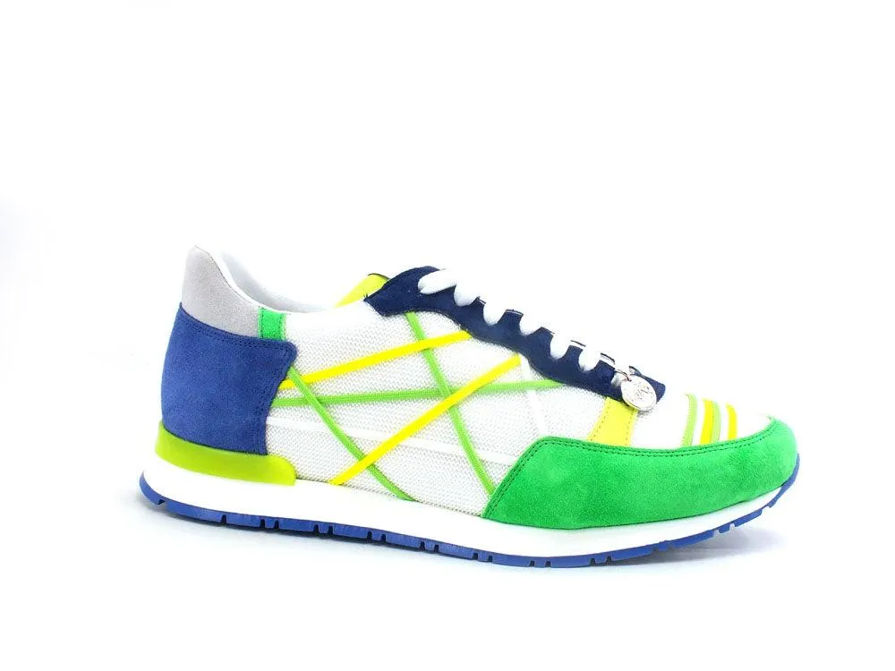 Lake Mr. Big Vintage Sneaker Fluorescent White Green Blue F51-OLD