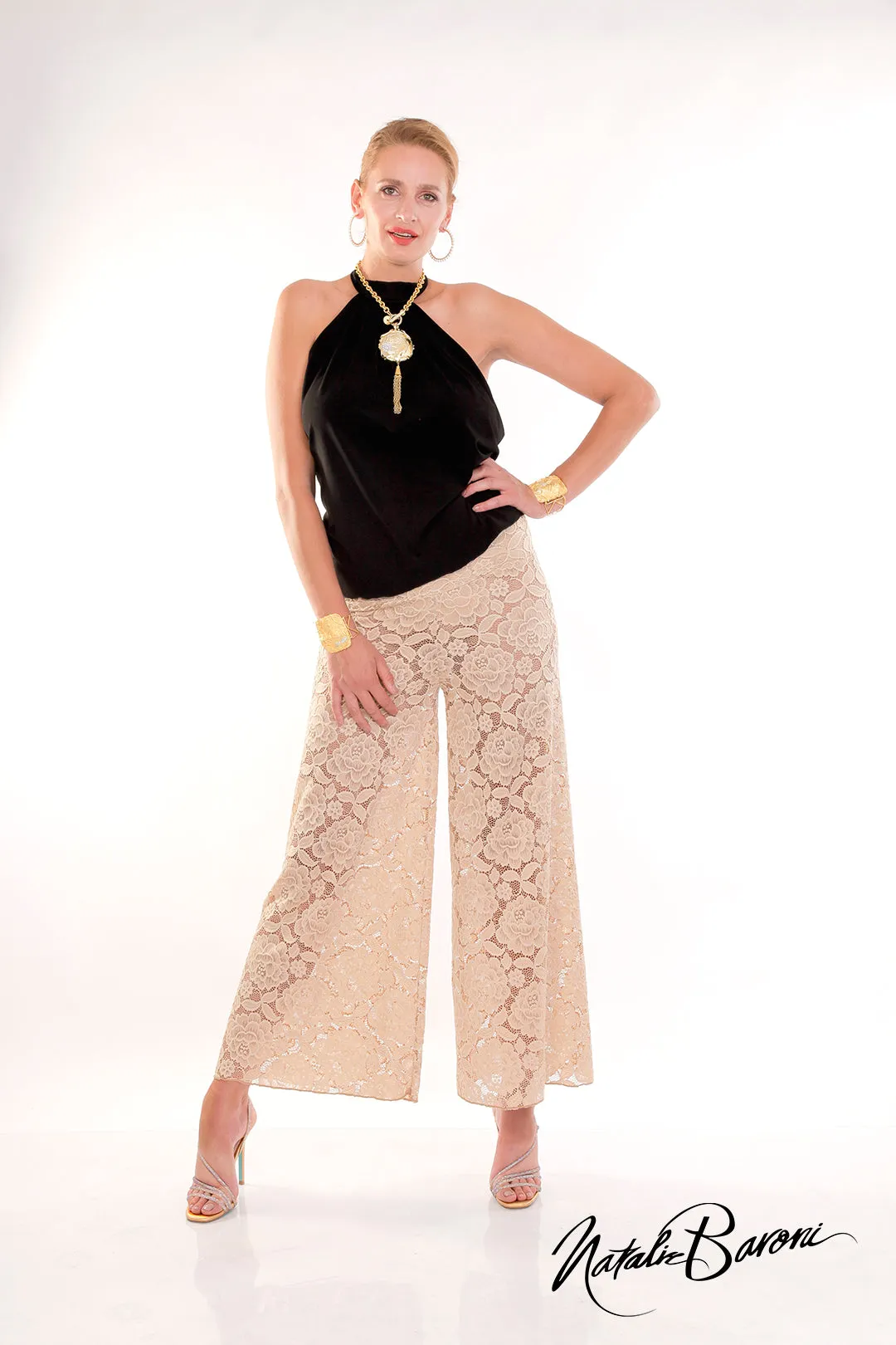 Burano Lace Palazzo Pant