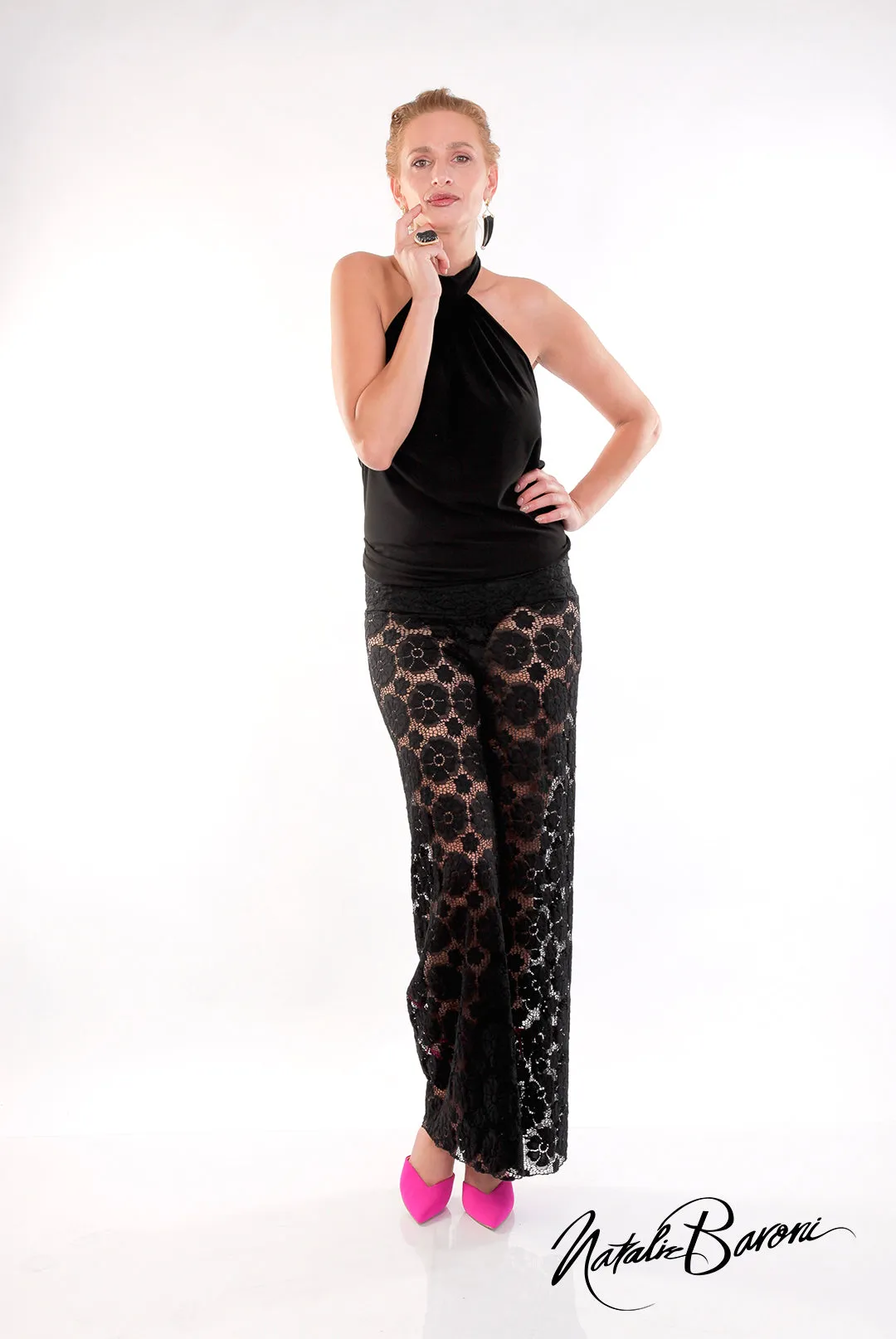 Burano Lace Palazzo Pant