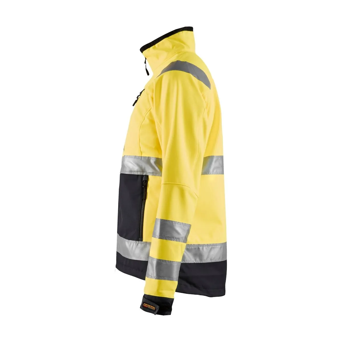 High Visibility Women's Softshell Jacket 4902 Yellow/Black - Blaklader