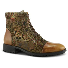 L'Artiste Men Berger Bootie - Tan Multi Leather Combination
