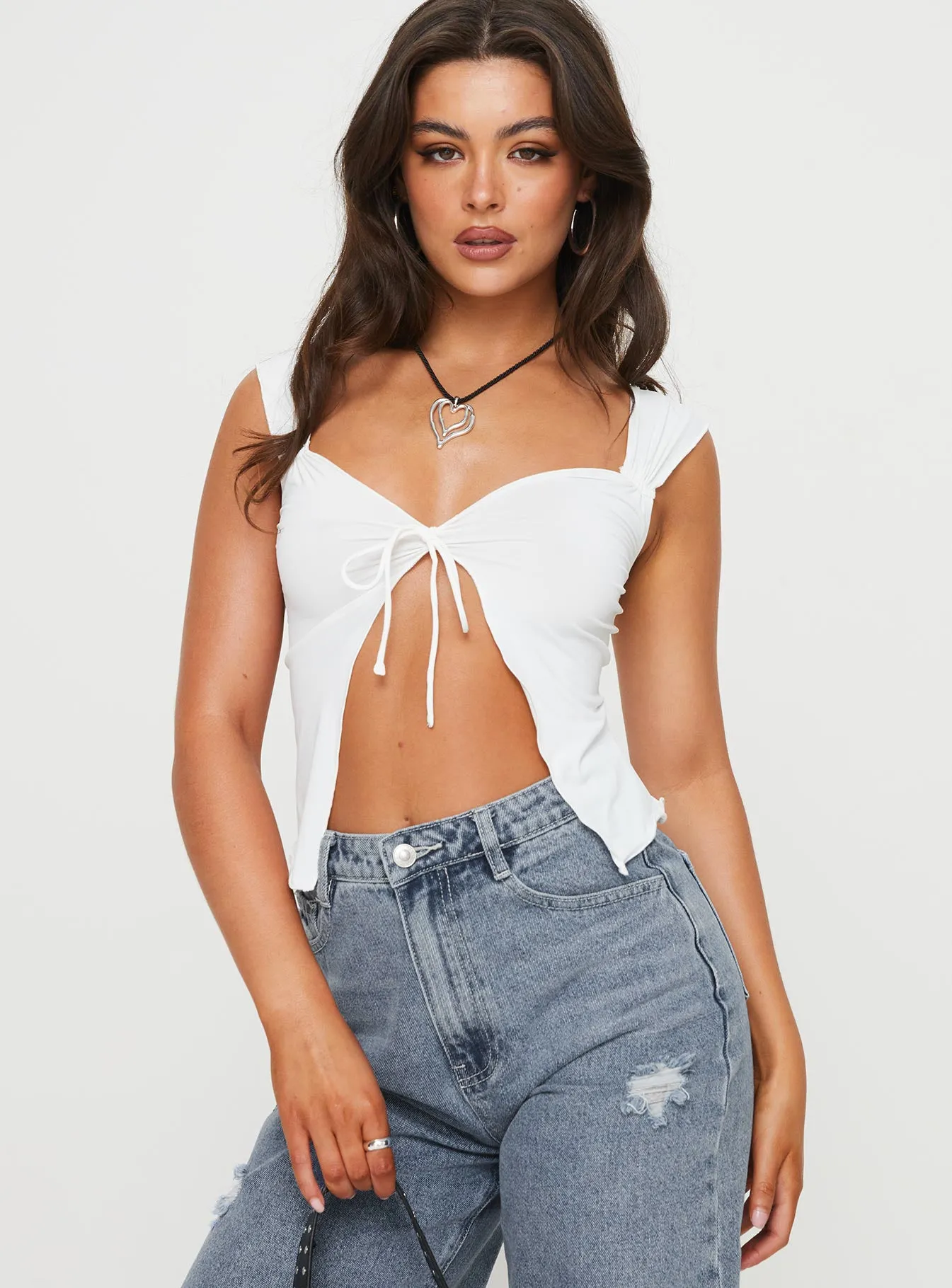 White Laryssa Top - Shop Now