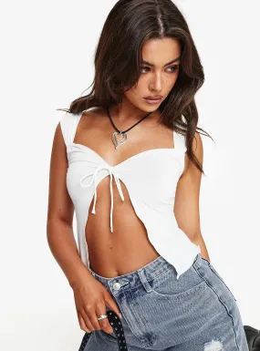 White Laryssa Top - Shop Now