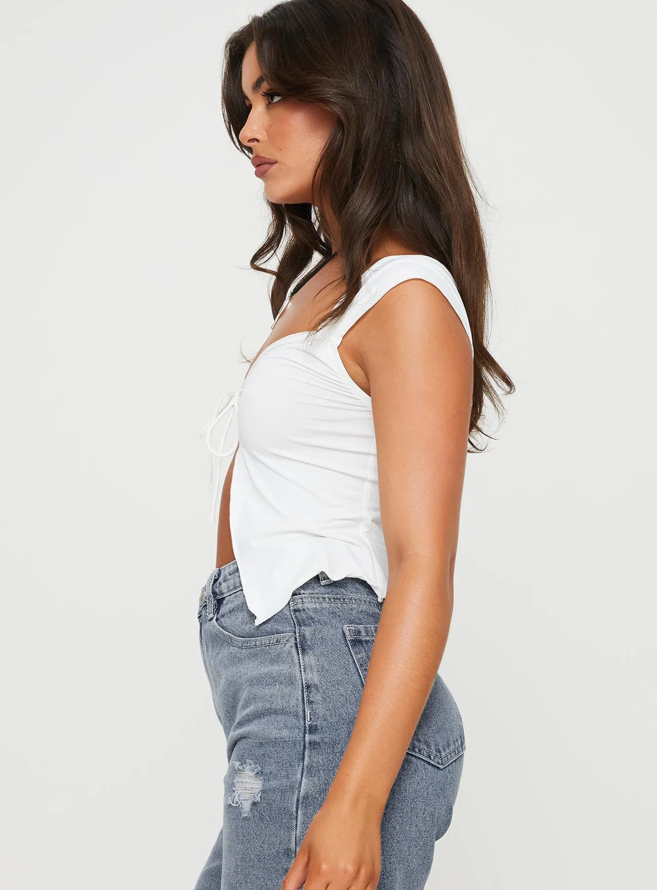 White Laryssa Top - Shop Now