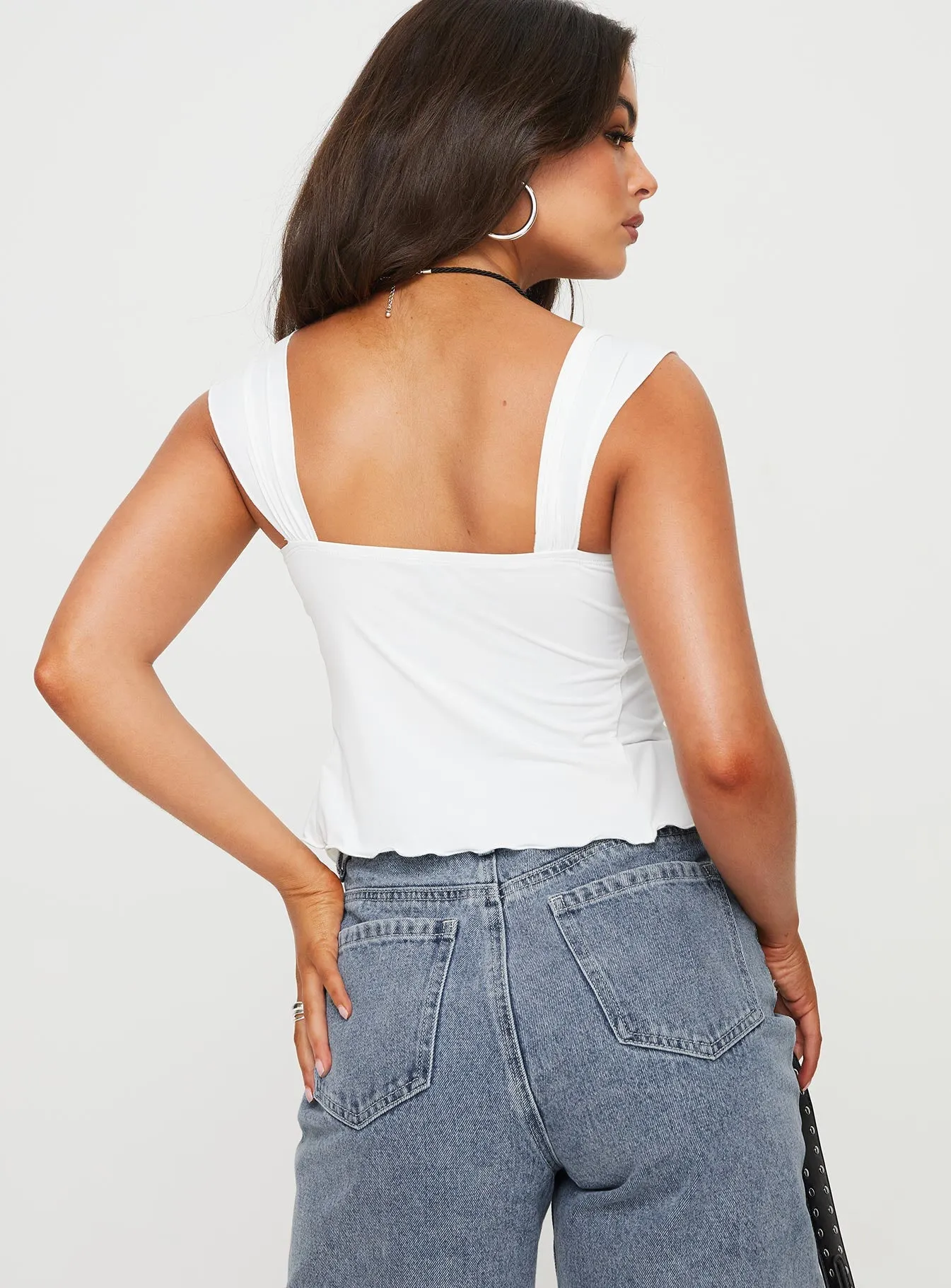 White Laryssa Top - Shop Now