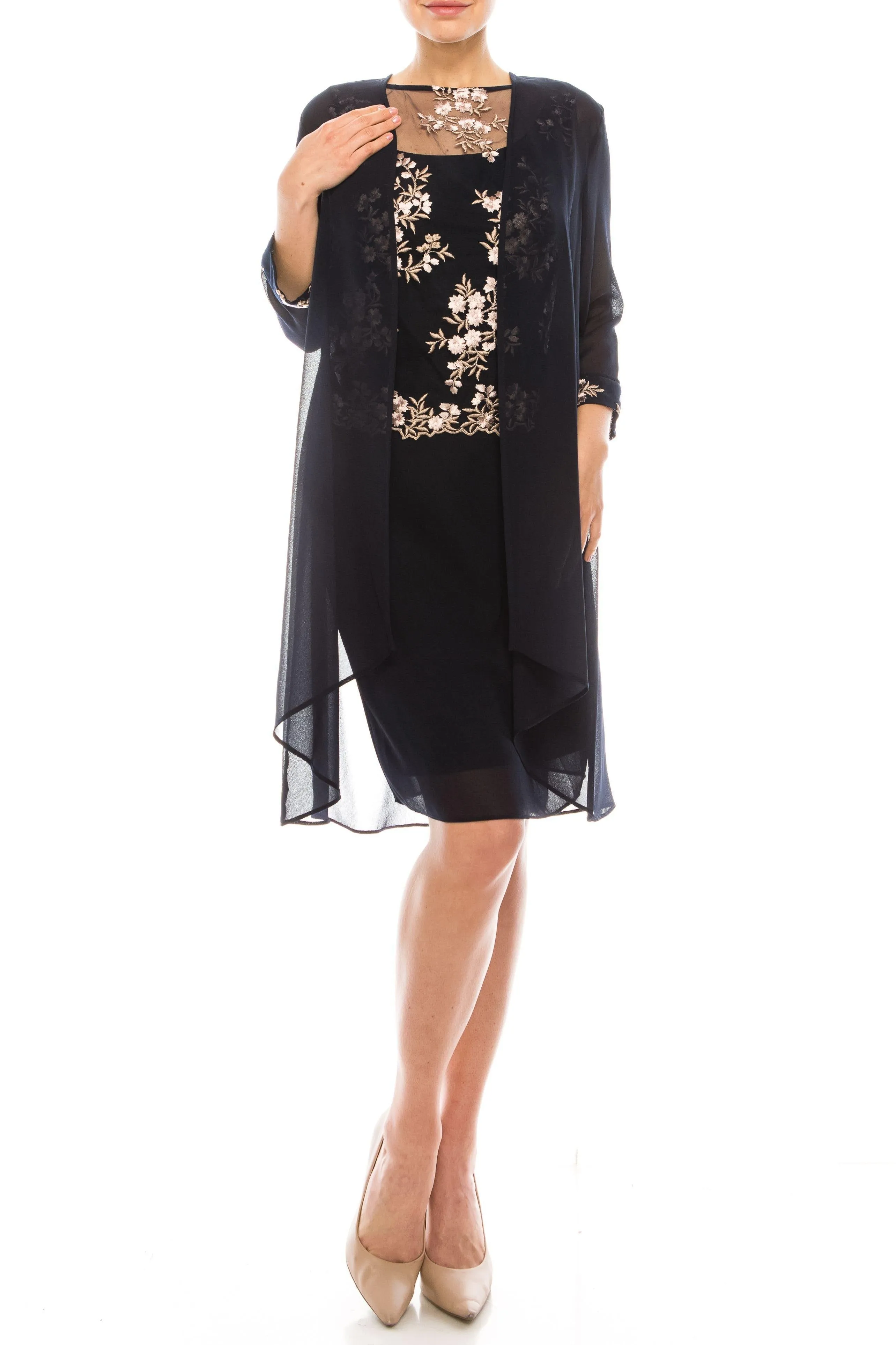 Le Bos short jacket dress for mother of the bride 28062 - Google SEO friendly.