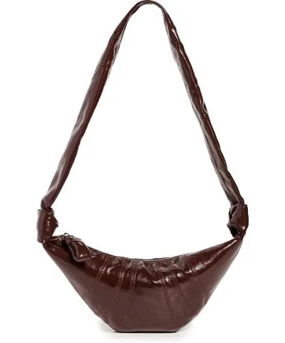 Lemaire Small Croissant Bag in Chocolate Fondant Size One