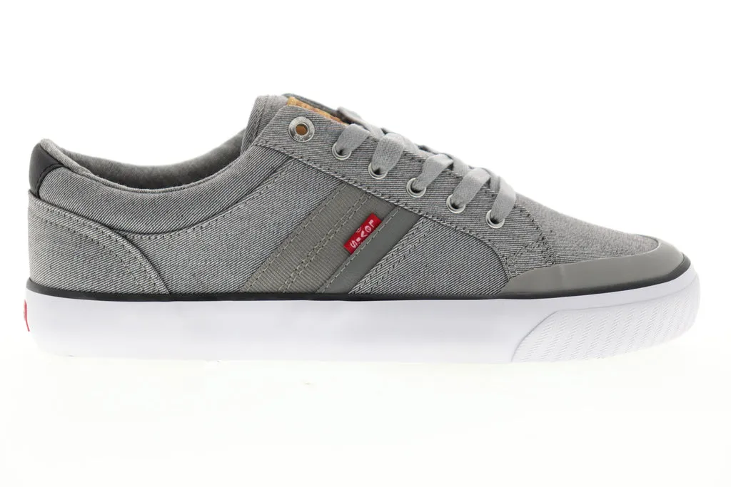 Levis Hoffman Denim 518011-01G Gray Canvas Low Top Lifestyle Sneakers