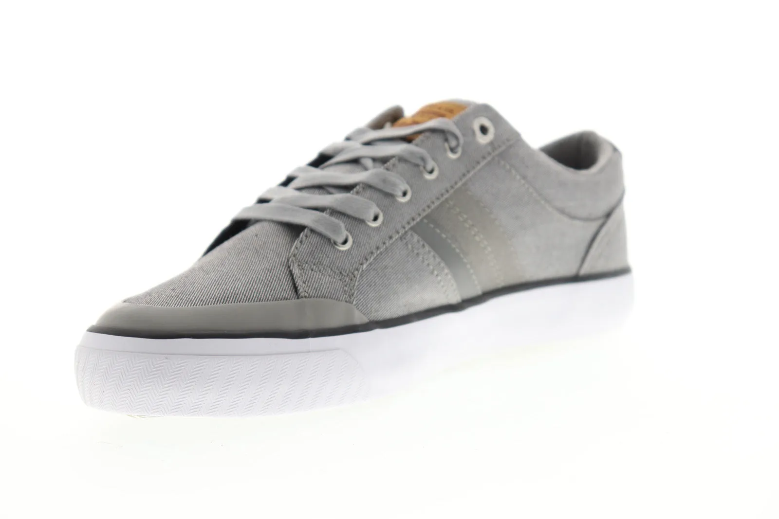 Levis Hoffman Denim 518011-01G Gray Canvas Low Top Lifestyle Sneakers