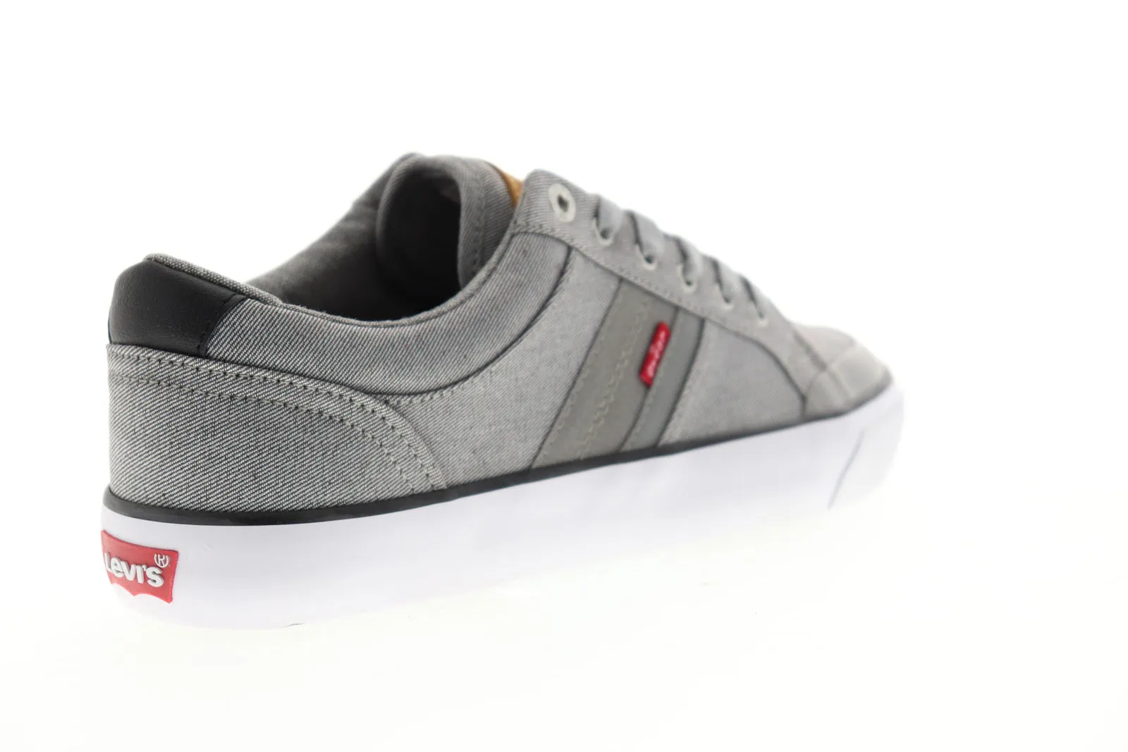 Levis Hoffman Denim 518011-01G Gray Canvas Low Top Lifestyle Sneakers