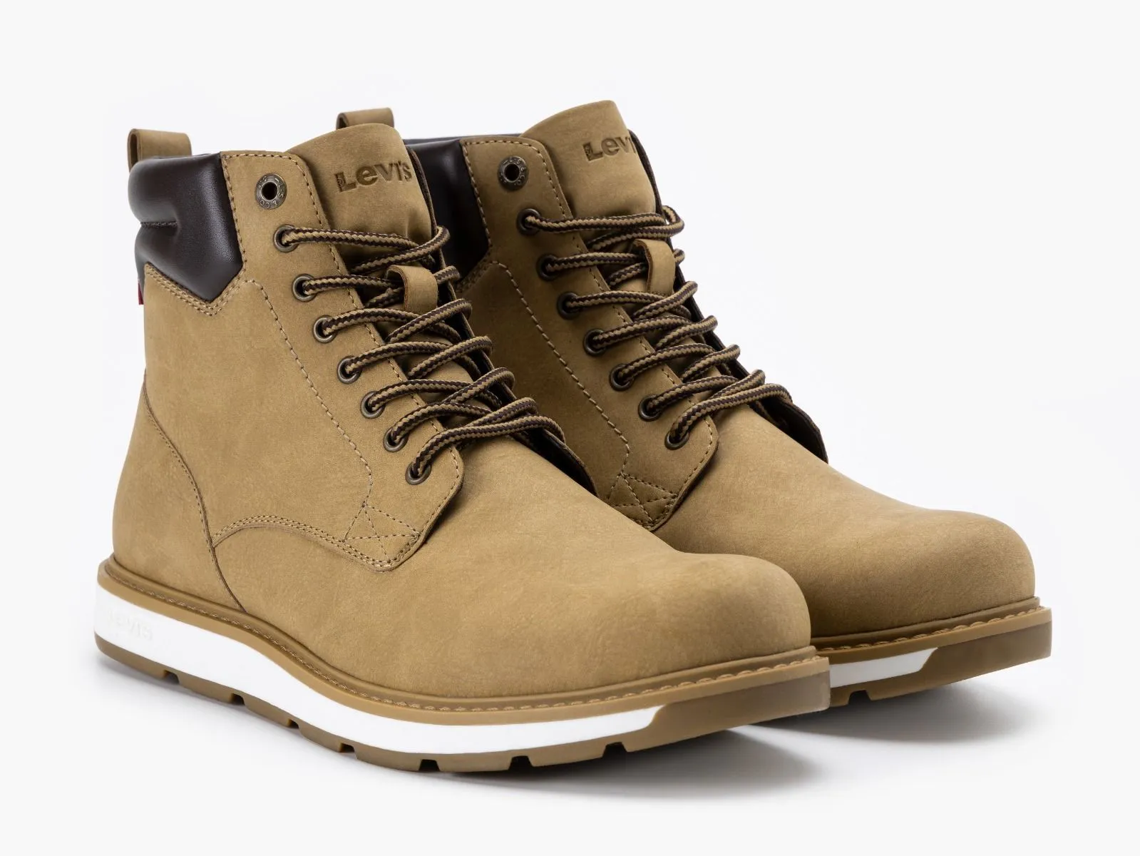 Marshall Lace Up Boots in Medium Yellow by Levi's