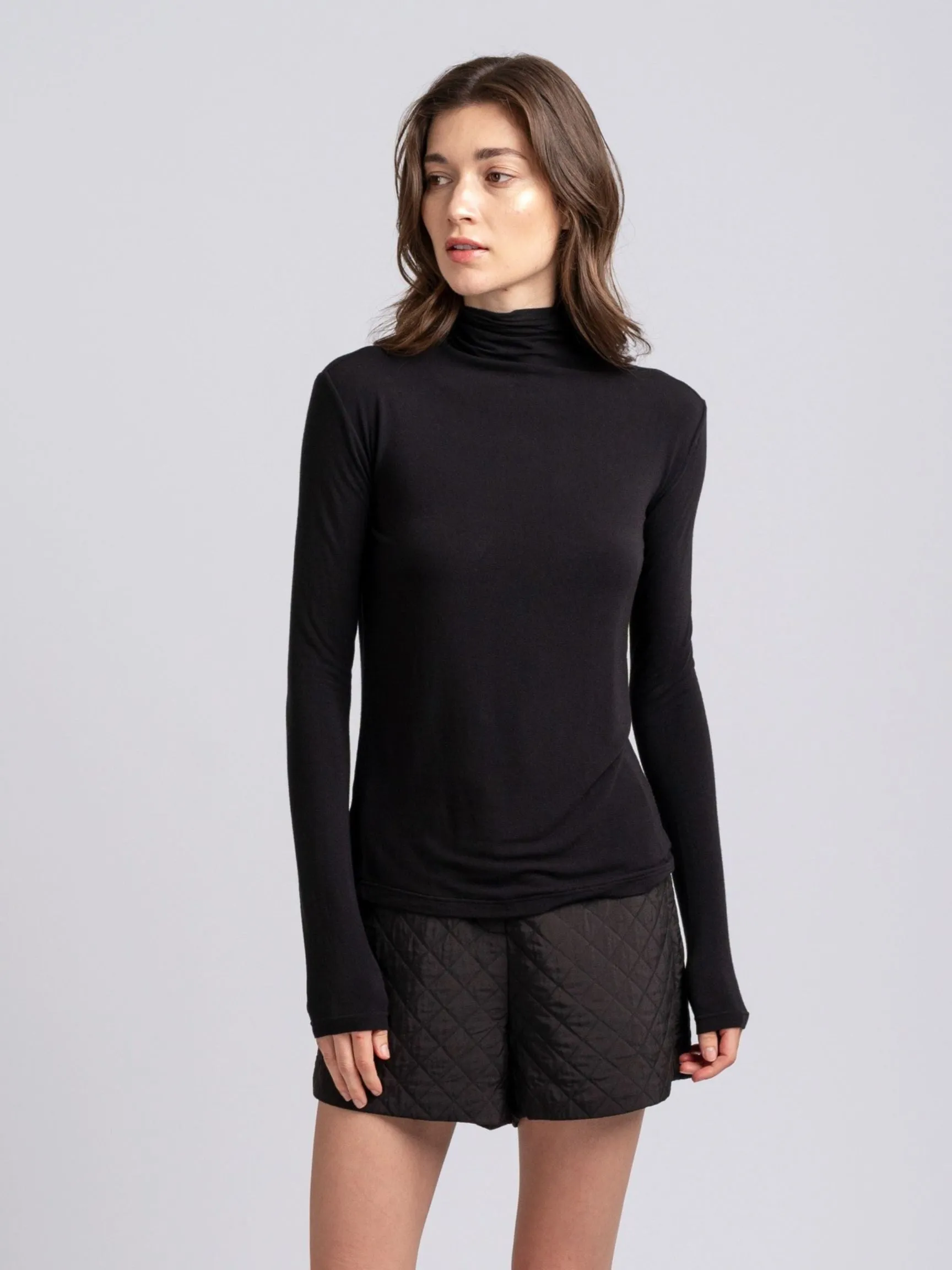 Lightweight Mock Neck Sweater