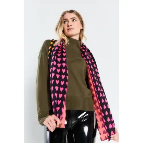 Romantic Scarves with Heart Patterns