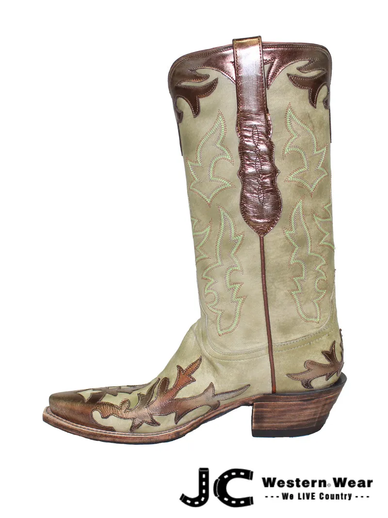 Lucchese Women's Destroyed Sage Classic Goat Skin Boots L4739.54