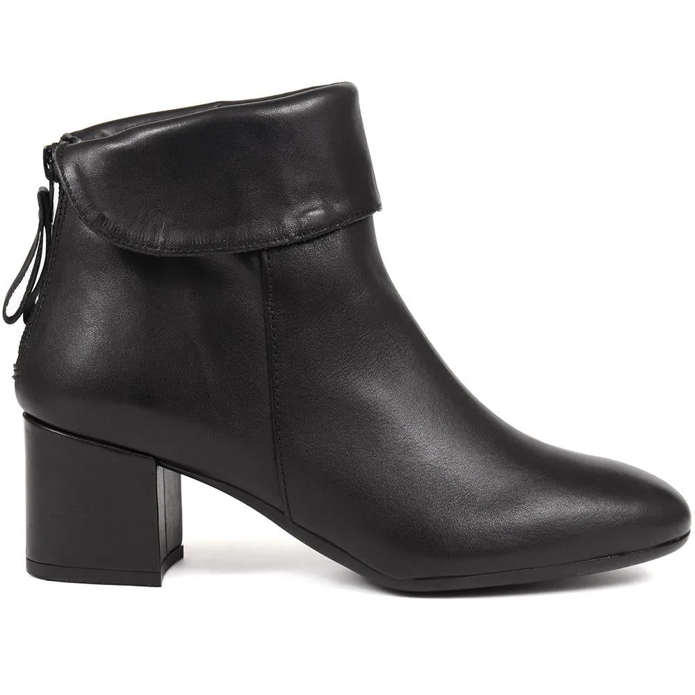 Lylah Heeled Ankle Boots - LYLAH / 322 544 can be rewritten as Women's Black Heeled Ankle Boots - Trendy Design.