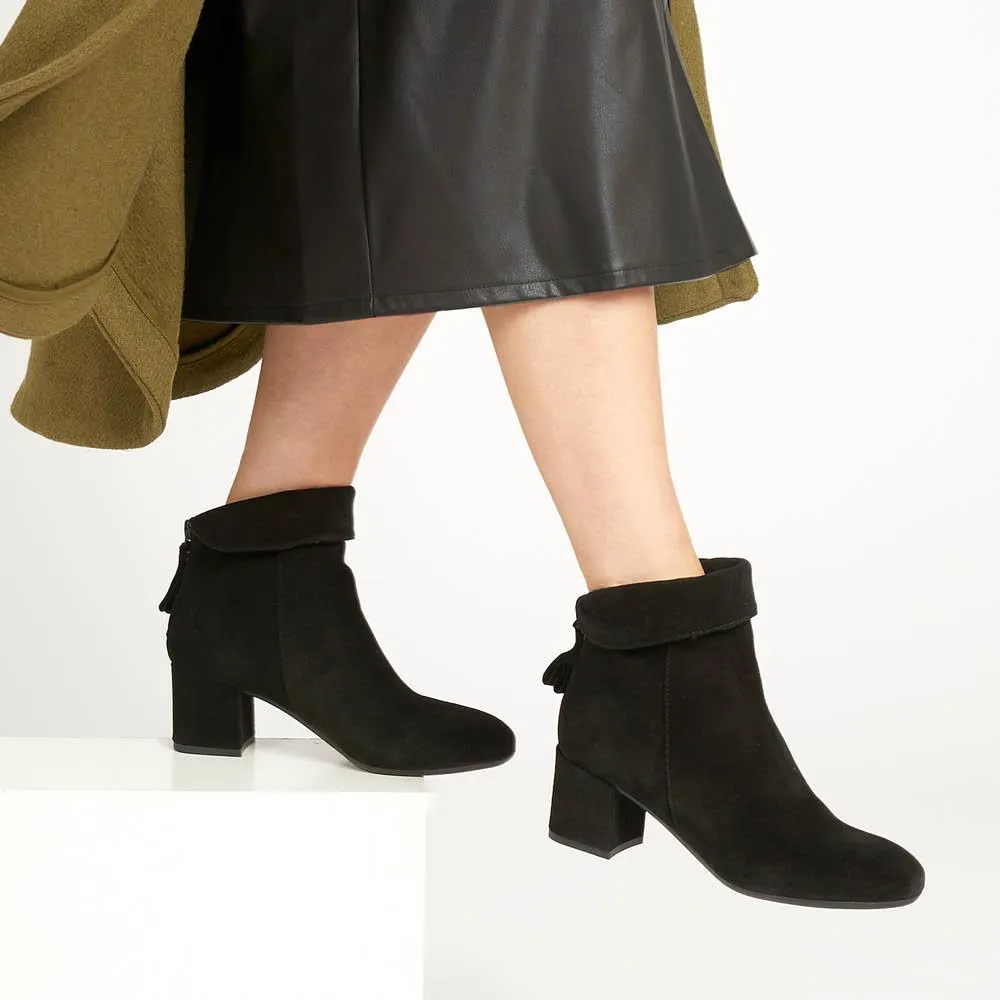 Lylah Heeled Ankle Boots - LYLAH / 322 544 can be rewritten as Women's Black Heeled Ankle Boots - Trendy Design.