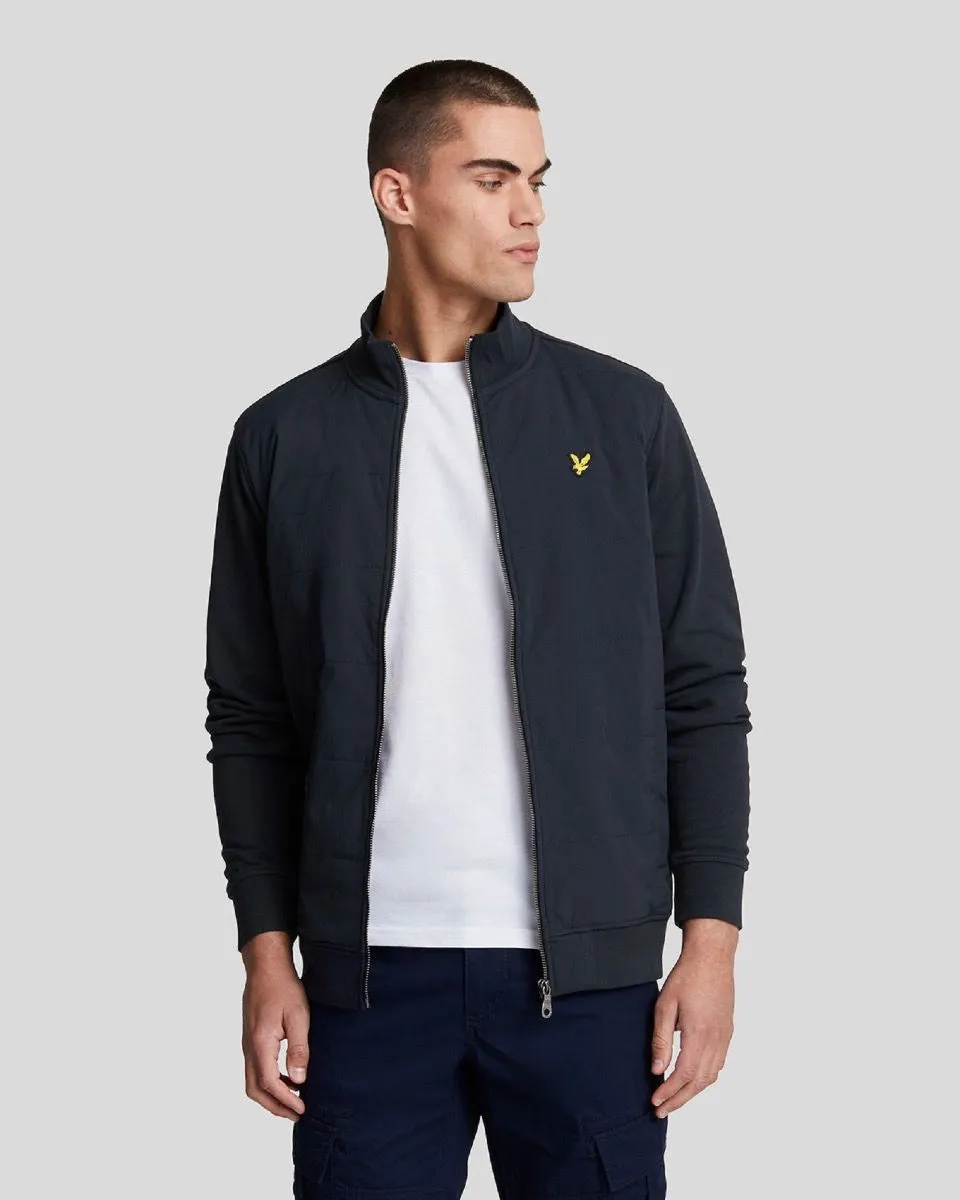 Lyle and Scott Hooded Track Jacket Navy Blue