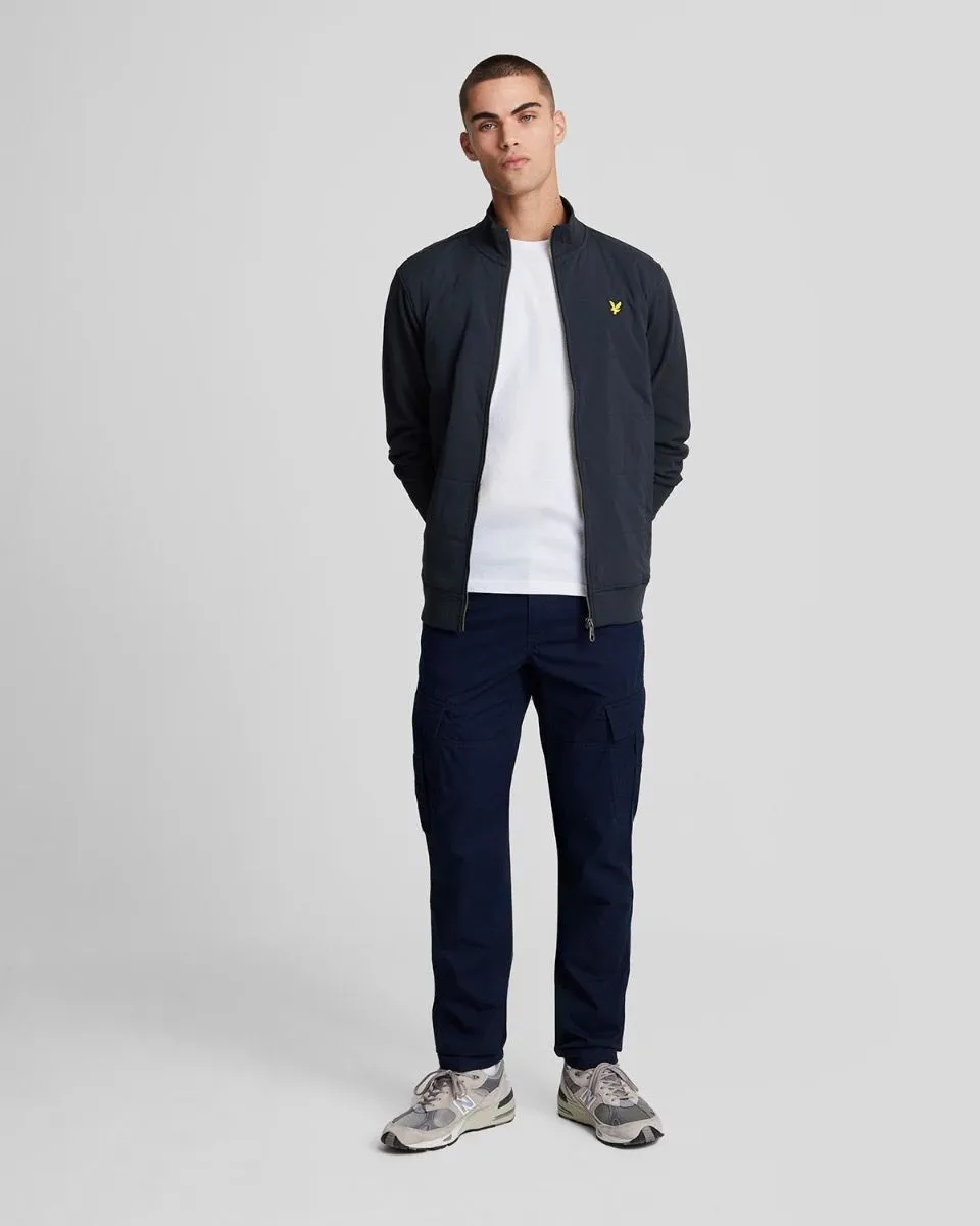 Lyle and Scott Hooded Track Jacket Navy Blue