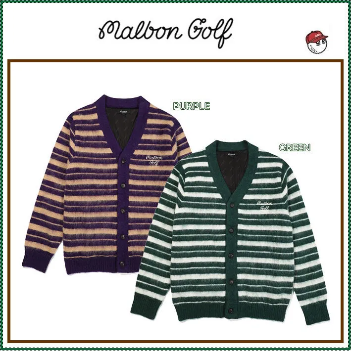 Malbon Golf Street Style Plain Logo Cardigans