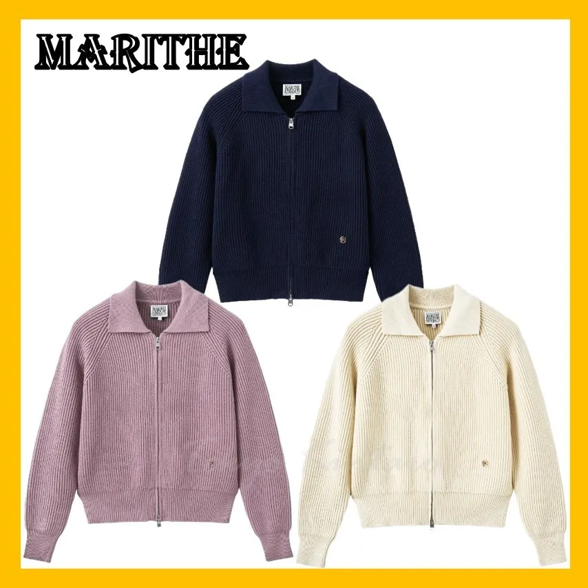 Marithe + Francois Girbaud Street Style Logo Cardigans Store