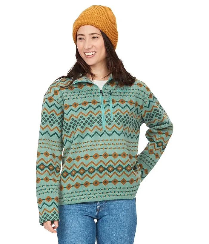 Marmot Women's Heavyweight Drop Line Printed 1/2 Zip