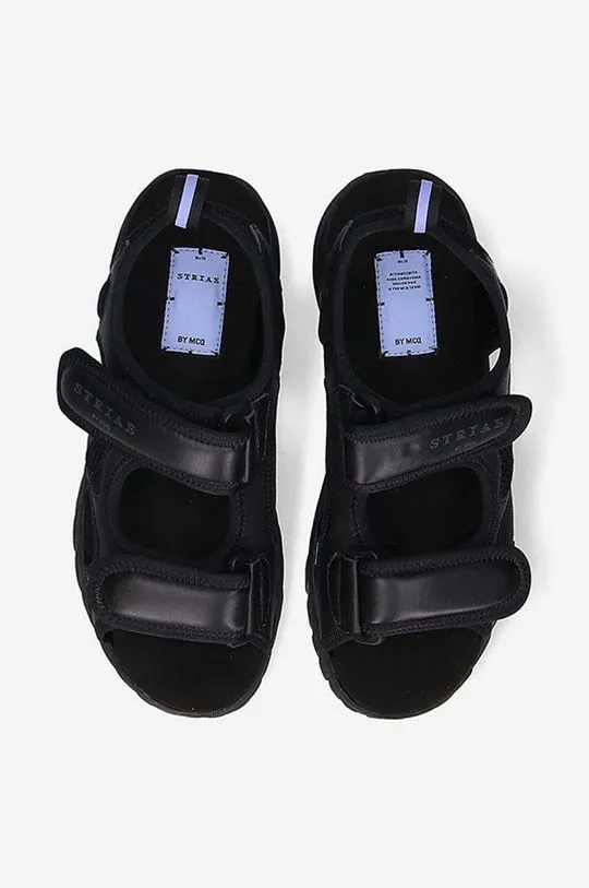 MCQ Black Striae Sandals