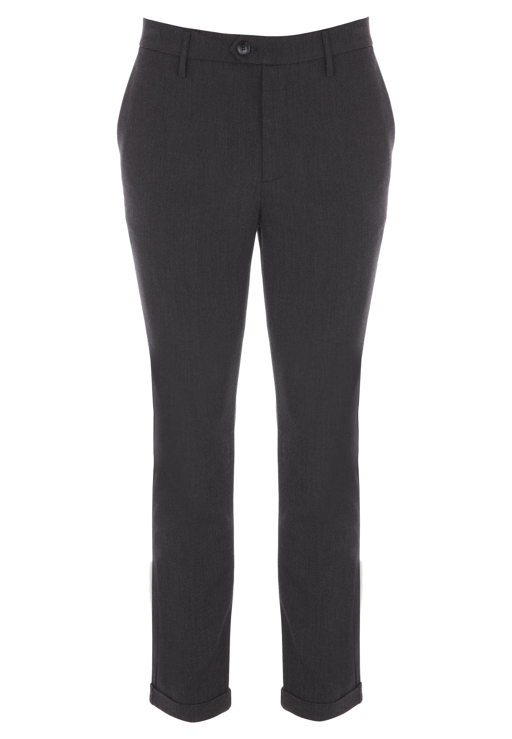 Men's Charcoal Straight Leg Formal Pants