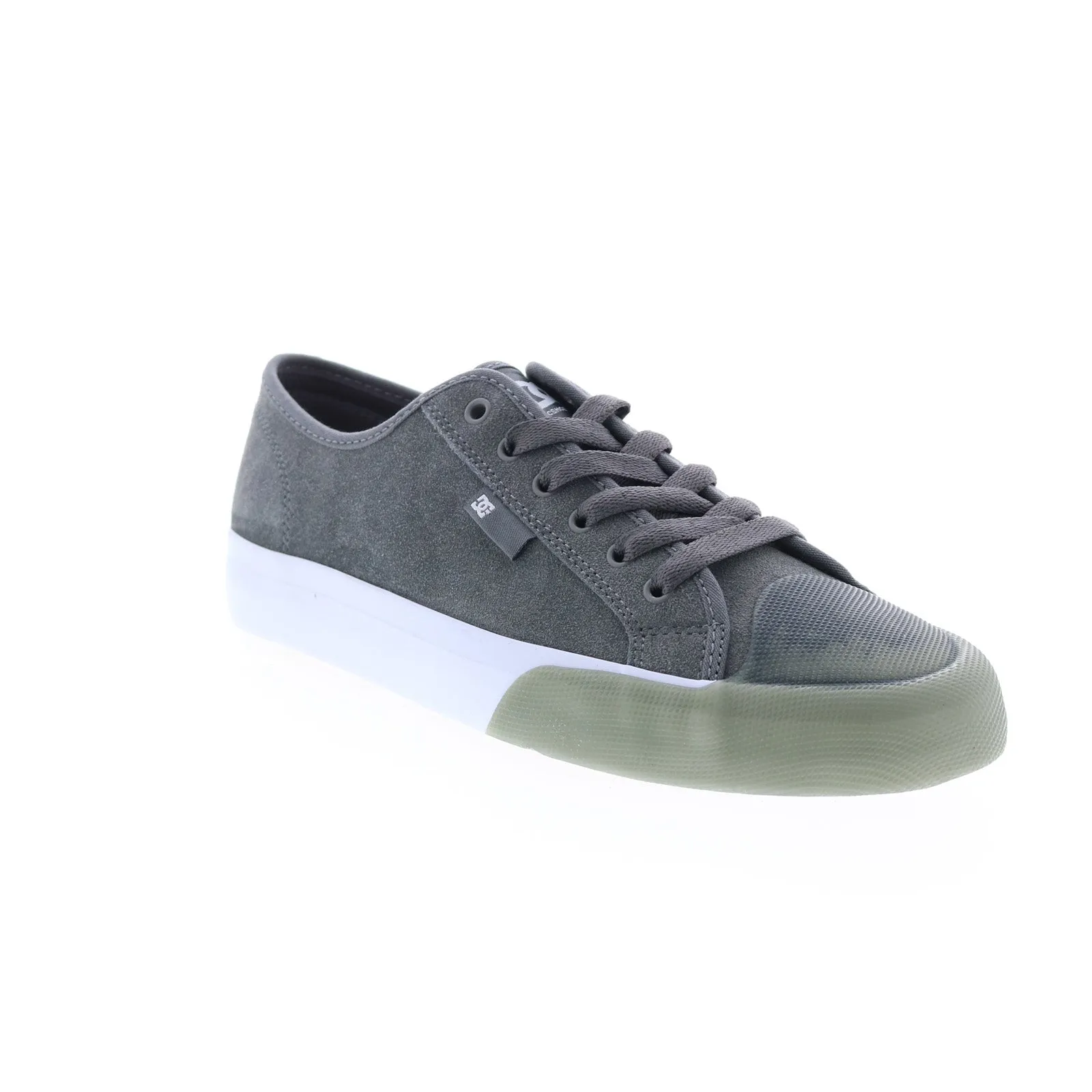 Mens Gray Suede Skate Sneakers ADYS300592-GRY - DC Shoes