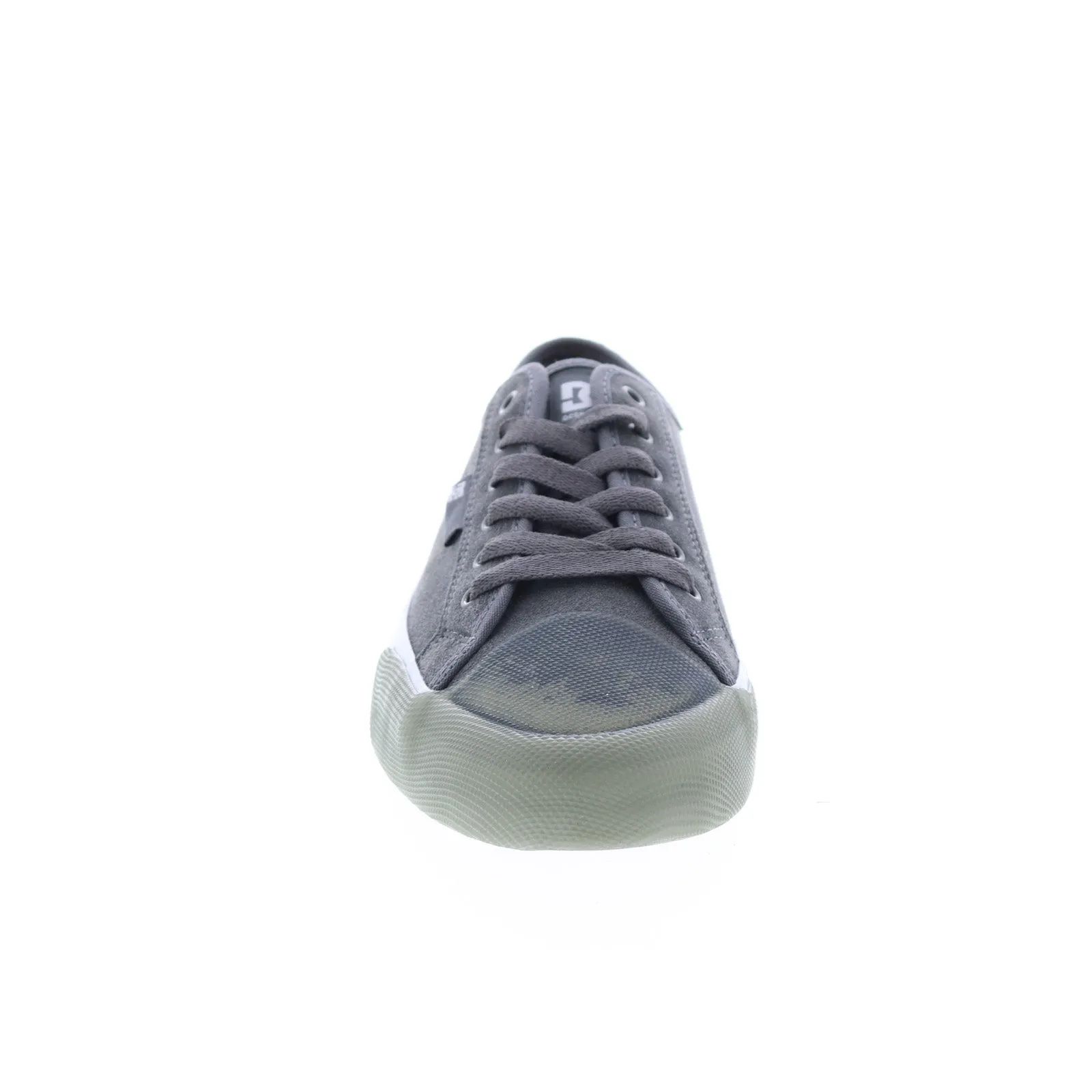 Mens Gray Suede Skate Sneakers ADYS300592-GRY - DC Shoes