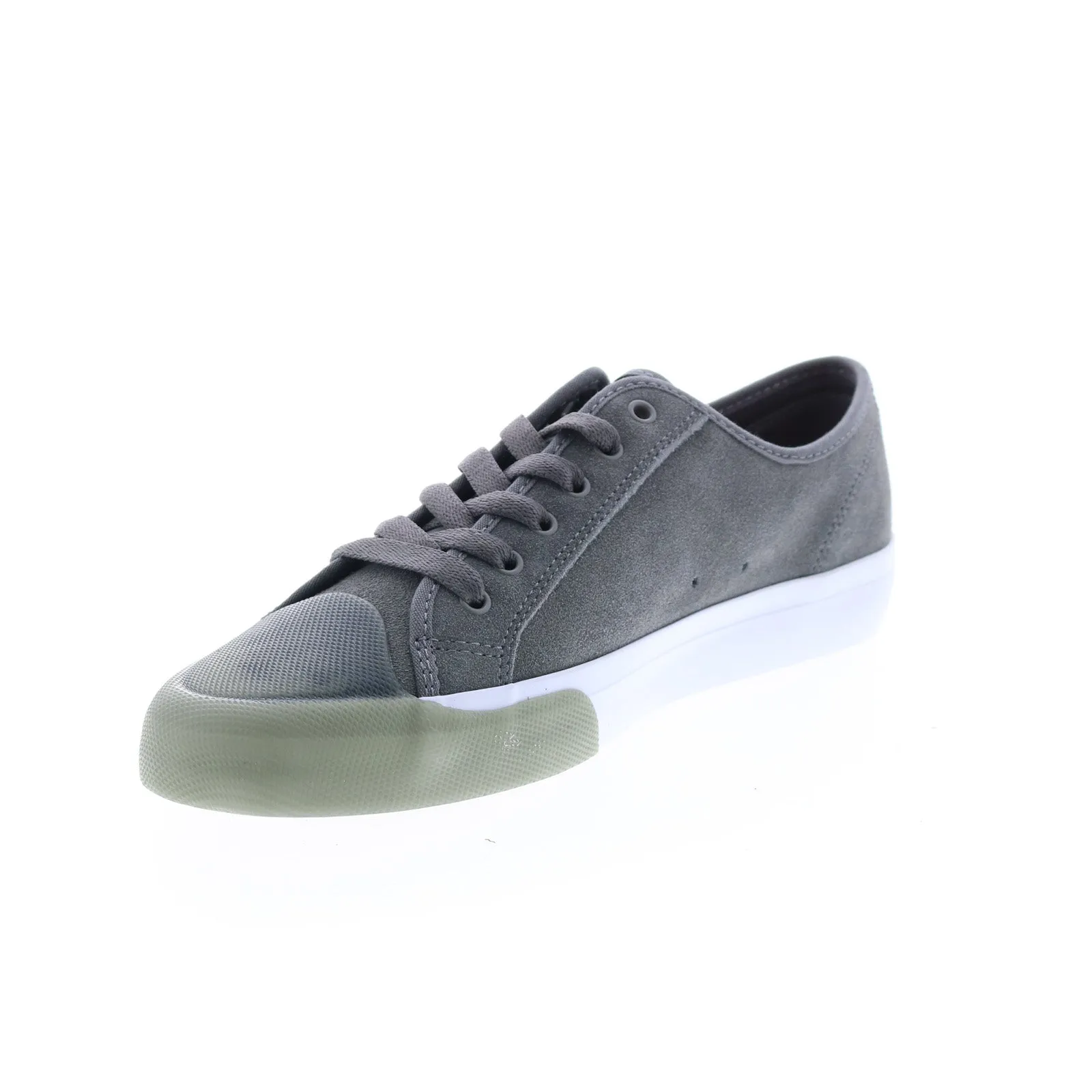 Mens Gray Suede Skate Sneakers ADYS300592-GRY - DC Shoes