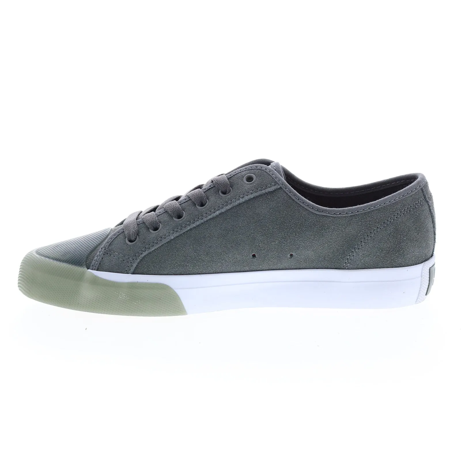 Mens Gray Suede Skate Sneakers ADYS300592-GRY - DC Shoes