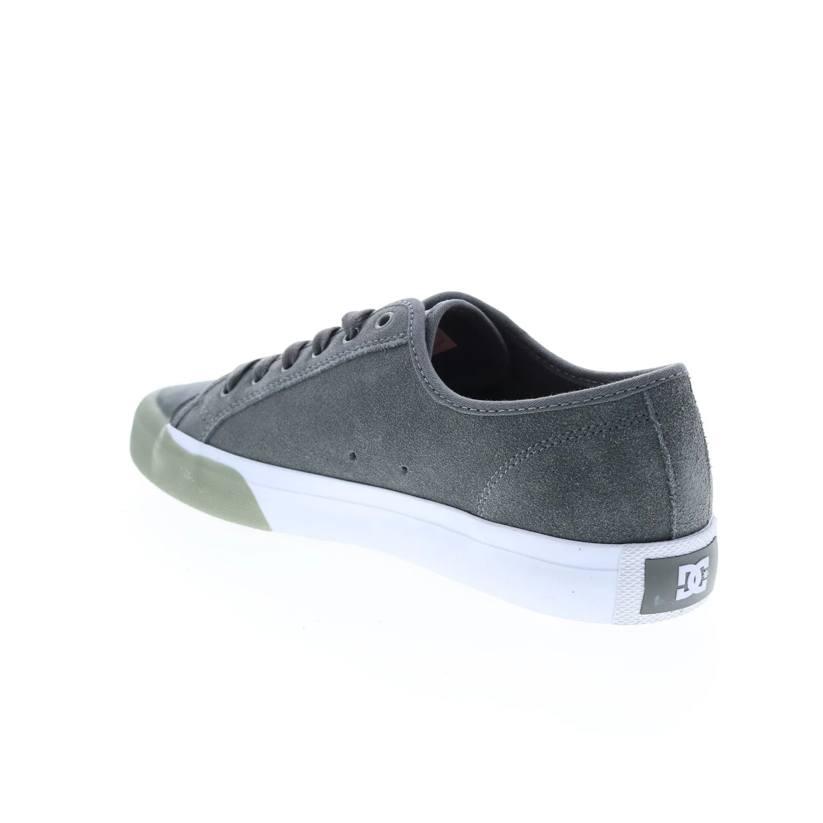 Mens Gray Suede Skate Sneakers ADYS300592-GRY - DC Shoes