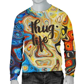 Men's Street Style Graphic Crewneck Sweatshirt