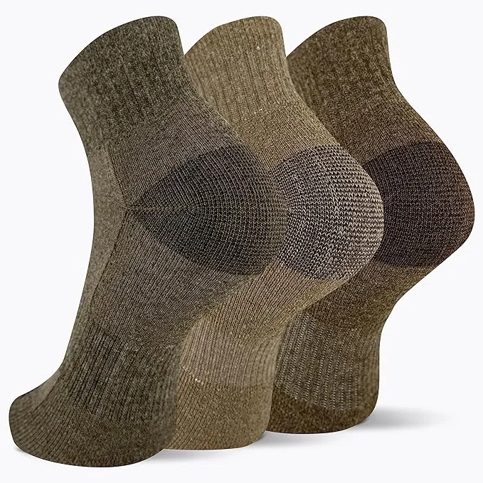 Merrell Wool Socks - Unisex Arch Support Insulated, 3 Pair Pack