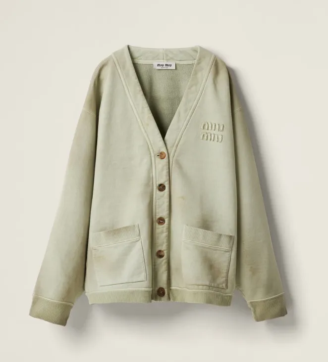 MiuMiu Cardigans | Casual Style, Blended Fabrics, Plain Logo Design